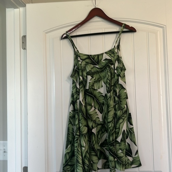 Lulus Palm Leaf Mini Dress Size Medium - Picture 6 of 7